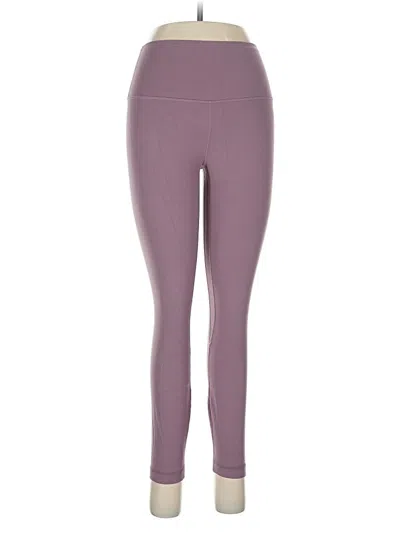 Pre-owned Lululemon Athletica Yoga Pants In Purple