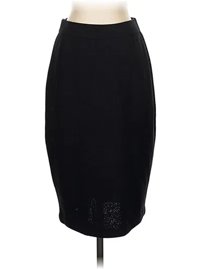 Pre-owned St John Formal Skirt In Black