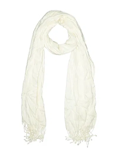 Pre-owned Collection 18 Scarf In White