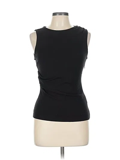 Pre-owned Wynn Hamlyn Sleeveless Top Black Boatneck Tops