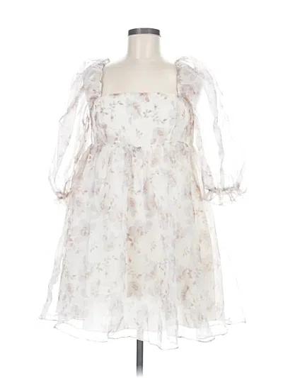 Pre-owned Storia Cocktail Dress In White