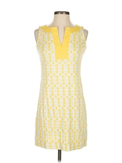 Pre-owned New York And Company Casual Dress In Yellow