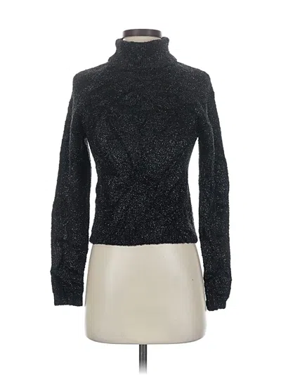 Pre-owned Newport News Turtleneck Sweater In Black