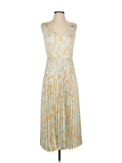Pre-owned Vince Cocktail Dress In Yellow