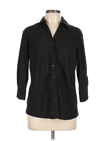 Pre-owned Style & Co 3/4 Sleeve Blouse In Black