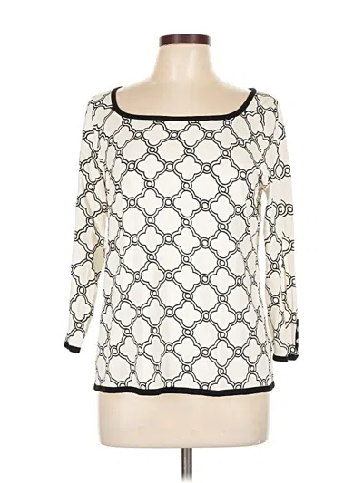 Pre-owned Talbots Pullover Sweater In White