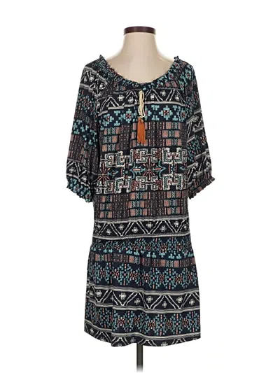 Pre-owned Misa 3/4 Sleeve Blouse In Blue