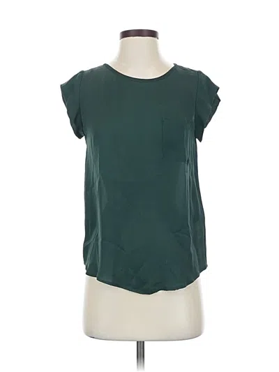 Pre-owned Joie Short Sleeve Top Green Scoop Neck Tops