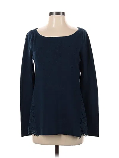 Pre-owned White House Black Market Pullover Sweater In Blue