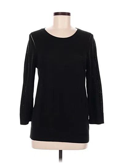 Pre-owned Banana Republic 3/4 Sleeve T-shirt In Black