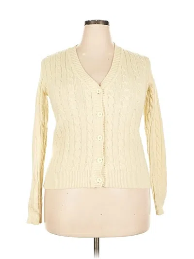 Pre-owned Brandy Melville Cardigan Sweater In White