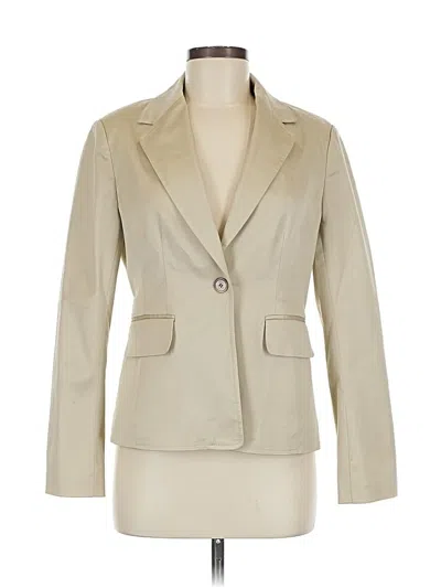 Pre-owned Anne Klein Blazer Jacket In White