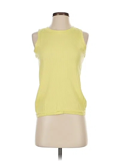 Pre-owned Athleta Sleeveless T-shirt In Yellow