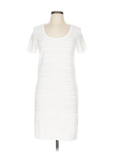 Pre-owned Amina Rubinacci Casual Dress In White