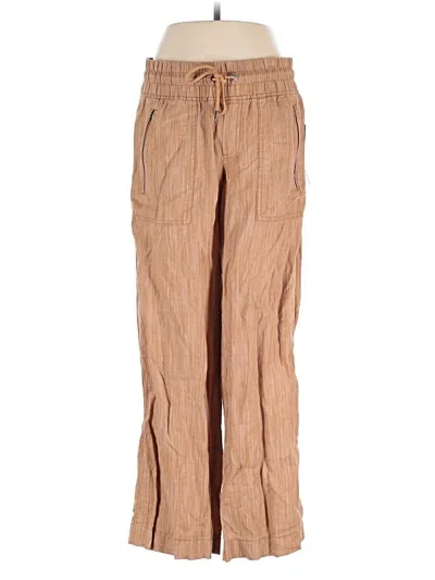 Pre-owned Athleta Linen Pants In Brown