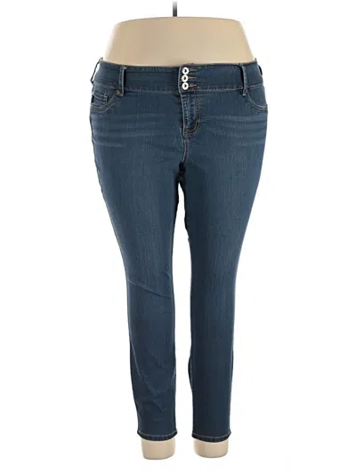 Pre-owned Torrid Jeggings In Blue