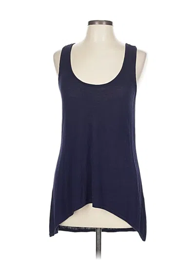 Pre-owned Cyrus Tank Top Blue Halter Neckline Tops