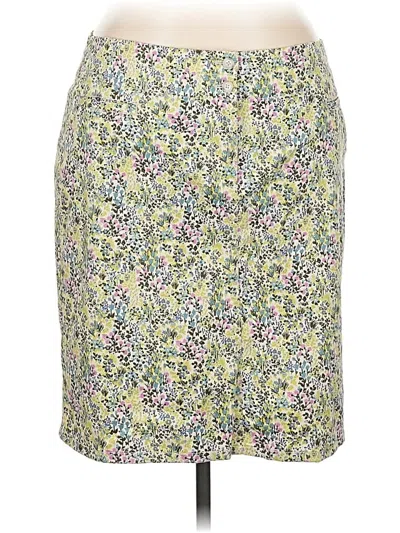 Pre-owned Jjill Casual Skirt In Green