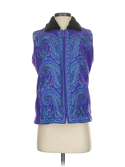 Pre-owned Bob Mackie Vest In Blue