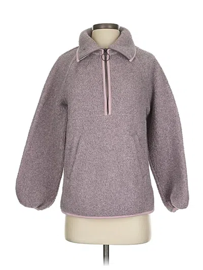 Pre-owned Madewell Fleece Jacket In Purple
