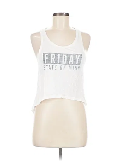 Pre-owned Victoria's Secret Tank Top White Halter Neckline Tops