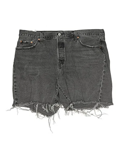 Pre-owned Levi's Denim Shorts In Gray