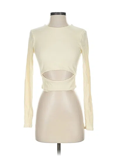 Pre-owned Lovers & Friends Long Sleeve T-shirt In White