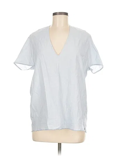 Pre-owned Ottod'ame Short Sleeve Blouse In Blue