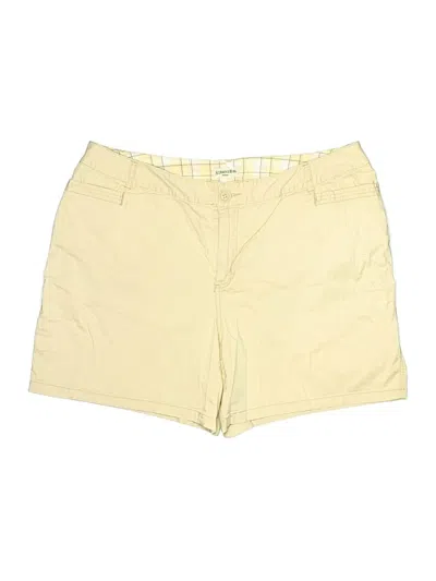 Pre-owned St. John's Bay Khaki Shorts In Yellow