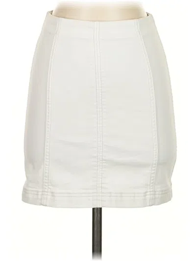 Pre-owned Free People Casual Skirt In White