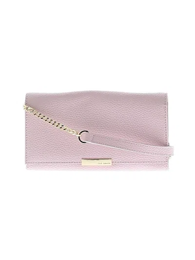 Pre-owned Ted Baker Leather Crossbody Bag In Pink