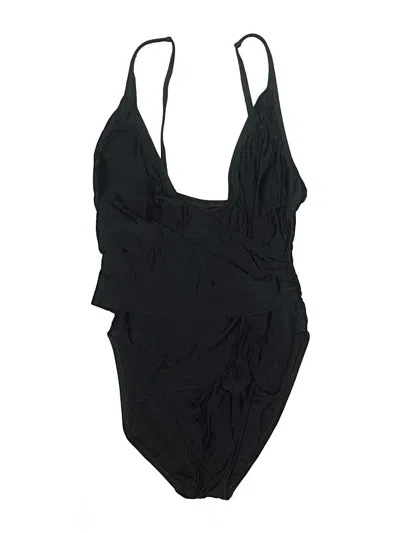 Pre-owned Anne Klein One Piece Swimsuit In Black