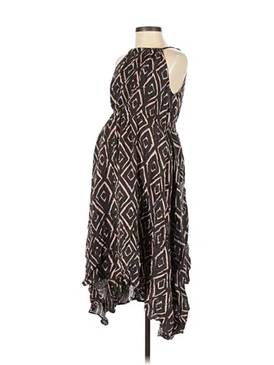 Pre-owned Liz Lange Maternity Cocktail Dress In Brown