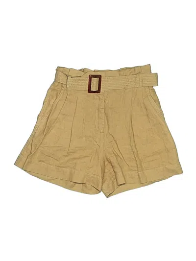 Pre-owned Iris & Ink Khaki Shorts In Gold