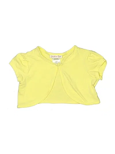 Pre-owned Jessica Ann Kids' Short Sleeve T-shirt In Yellow