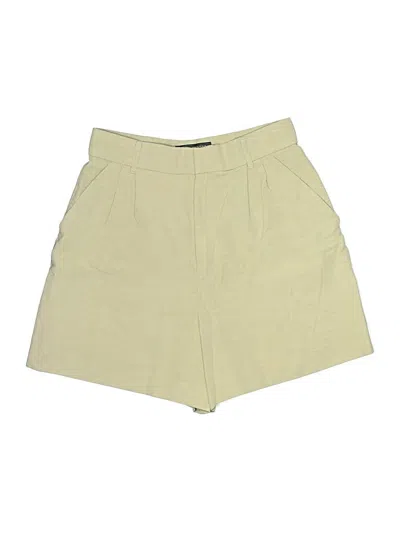 Pre-owned Zara Khaki Shorts In Brown