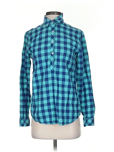 Pre-owned Southern Tide Long Sleeve Button Down Shirt In Blue