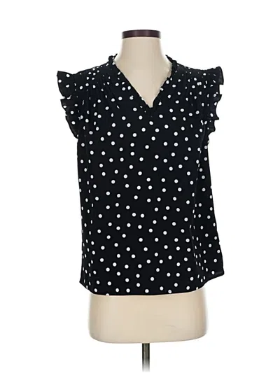 Pre-owned On 34th Sleeveless Blouse In Black