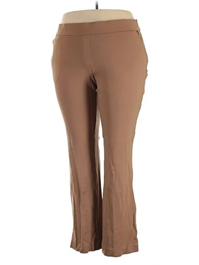 Pre-owned Anne Klein Active Pants In Brown