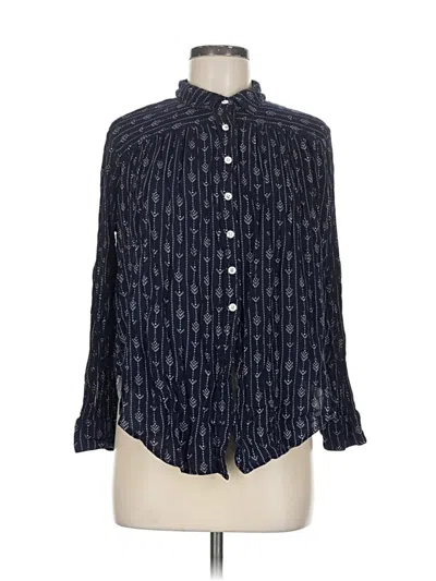 Pre-owned Signature 8 Long Sleeve Button Down Shirt In Blue