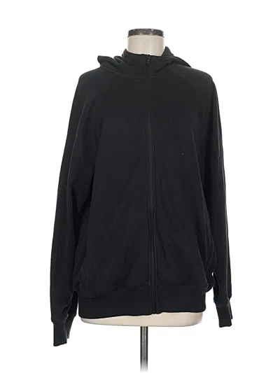 Pre-owned Fabletics Zip Up Hoodie In Black