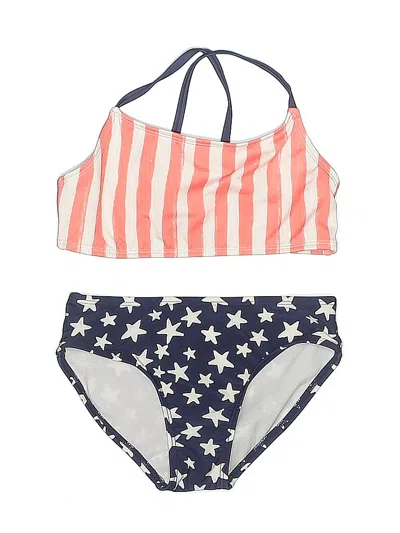 Pre-owned Cat & Jack Kids' Two Piece Swimsuit In Orange