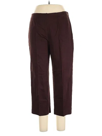 Pre-owned Dressbarn Casual Pants In Burgundy