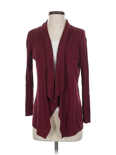 Pre-owned Uniqlo Cardigan Sweater In Burgundy