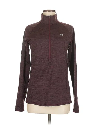 Pre-owned Under Armour Track Jacket In Burgundy