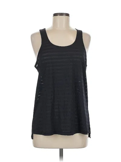 Pre-owned The Upside Tank Top Black Halter Neckline Tops