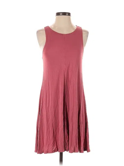 Pre-owned Lulus Casual Dress In Burgundy