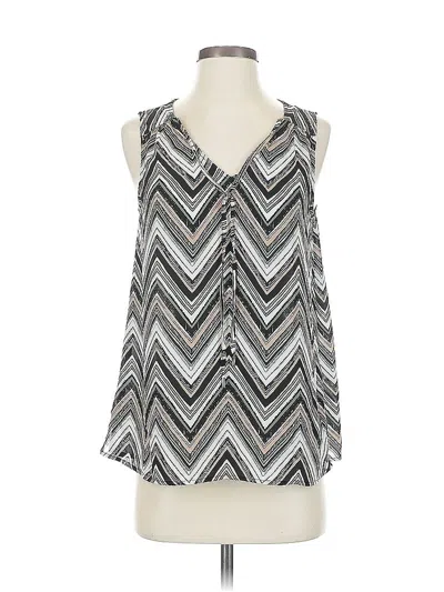 Pre-owned Maurices Sleeveless Blouse In Silver