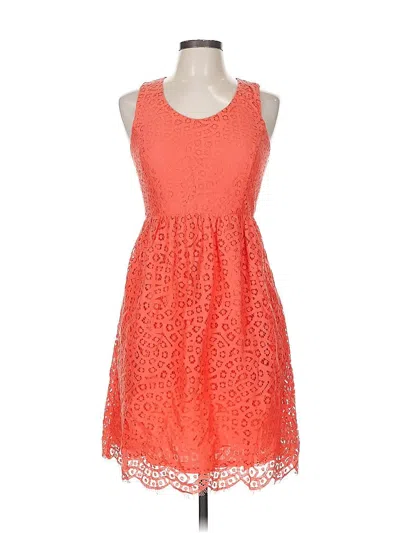 Pre-owned Hoss Intropia Cocktail Dress In Orange