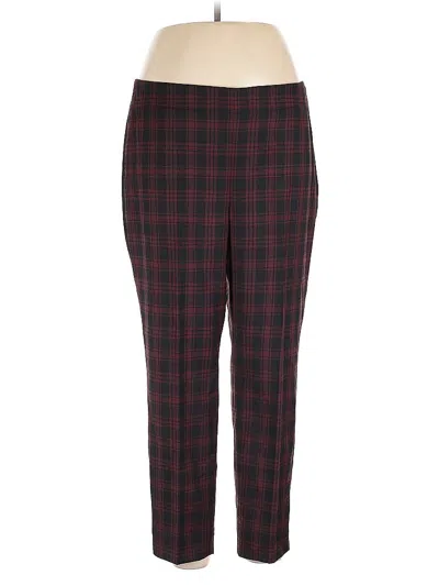 Pre-owned Talbots Wool Pants In Burgundy